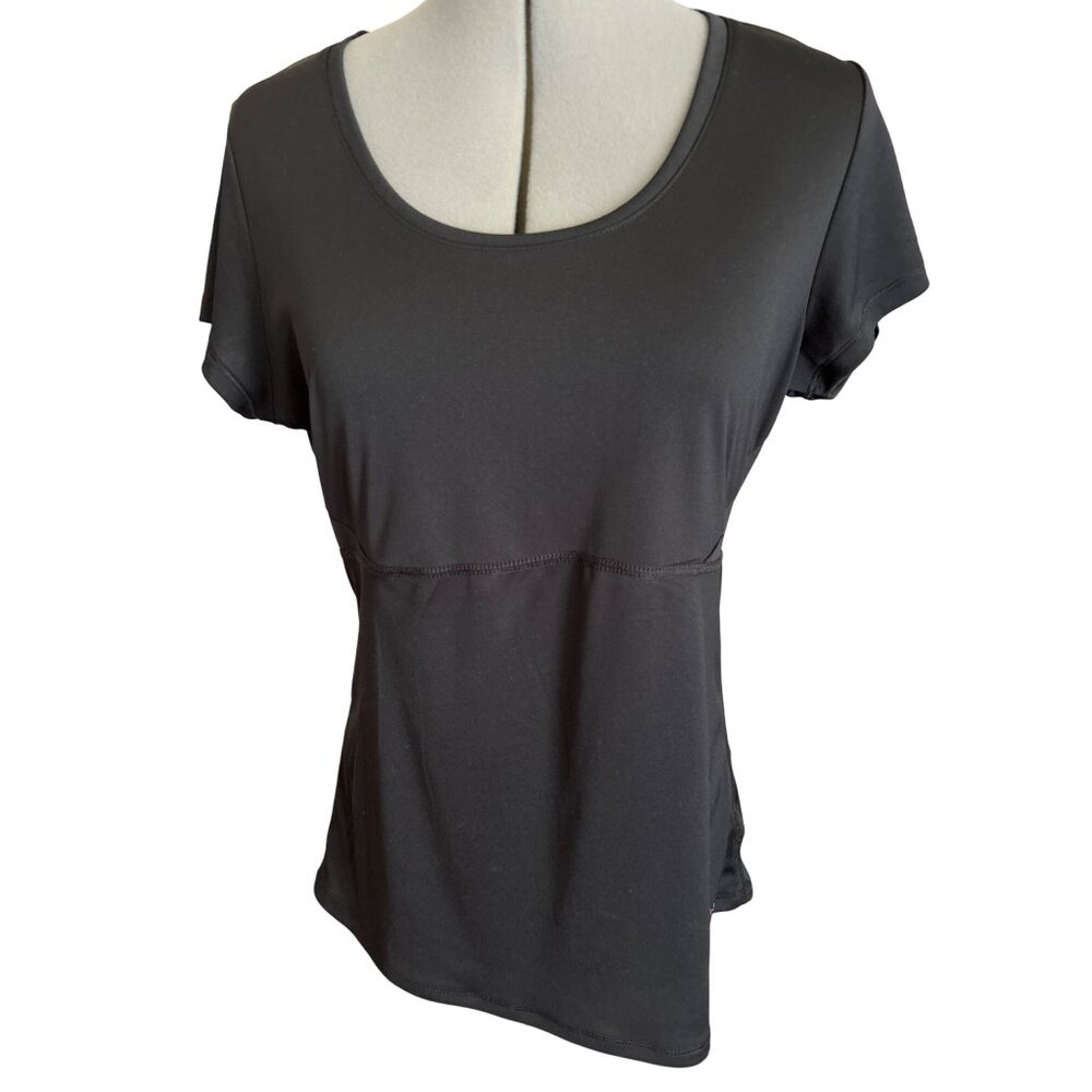 Alpine Design Black Dri-Logic Womens XL Short Sleeve Performance Top Activewear
